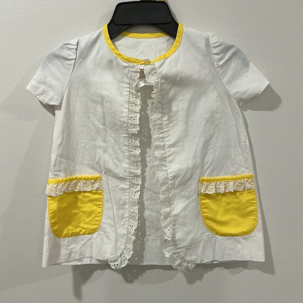 Well Dressed Wolf Icing On The Cupcake Swim Cover‎ Up Girls 3T Eyelet Retro USA
